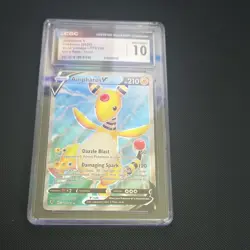Pokemon Ampharos V Full Art 171/185 Ultra Rare Vivid Voltage CGC 10 Holo Card - Image 1