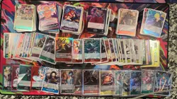 One Piece Tcg: 380 Card Lot: Common , Uncommon & Foils Nm - Image 1