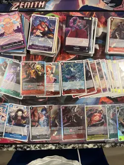 One Piece Tcg: 380 Card Lot: Common , Uncommon & Foils Nm - Image 3