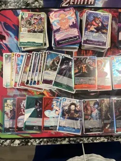 One Piece Tcg: 380 Card Lot: Common , Uncommon & Foils Nm - Image 4