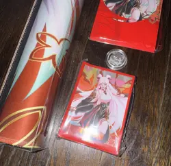 Riftbound League of Legends Lunar New Year Irelia Playmat & Card Sleeve & Coin - Image 1