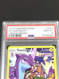 Toxtricity GG09/GG70 Full Art Sword & Shield Crown Zenith Pokemon Card - PSA 10 - Image 2
