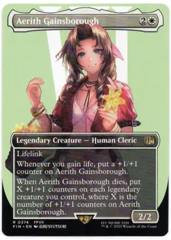 Magic the Gathering - Aerith Gainsborough Borderless - Final Fantasy - R 374 - M - Image 1