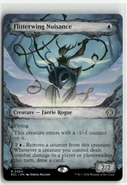 Flitterwing Nuisance Showcase Lorwyn Eclipsed MTG NM - Image 1