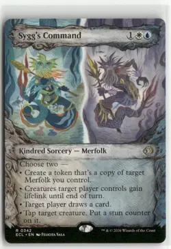 Sygg's Command Showcase Lorwyn Eclipsed MTG NM - Image 1