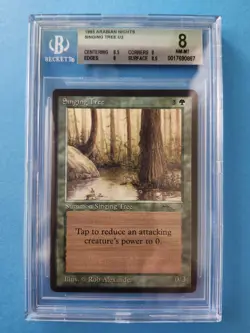 Singing Tree Arabian Nights MTG Reserved List Graded BGS QUAD 8 NM-MT!!! - Image 1