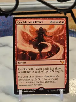 MTG Crackle with Power Strixhaven: School of Mages Regular LP - Image 1