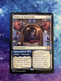 MTG Virtue of Knowledge Showcase x1 NM Wilds of Eldraine - Image 1