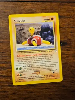 Pokemon TCG Shuckle Neo Revelation Unlimited 51/64 LP WOTC. - Image 1