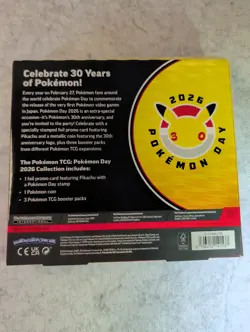 Pokemon TCG: Pokemon Day 2026 Collection Box 30th Anniversary Sealed Box - Image 2