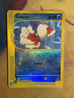 Goldeen 111/165 Reverse Holo Common Expedition Pokemon E Reader Series Card - Image 2