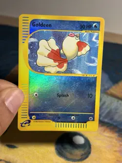 Goldeen 111/165 Reverse Holo Common Expedition Pokemon E Reader Series Card - Image 3