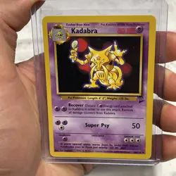 KADABRA - 46/130 - Base Set 2 - Pokemon Card - NM Vintage WOTC TCG Nintendo Vtg - Image 1