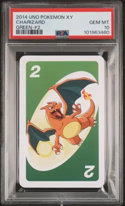 PSA 10 - 2014 UNO POKEMON XY - GREEN #2 CHARIZARD - GEM MINT - RARE LOW POP 12 - Image 1