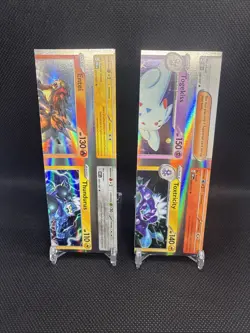 🔥 EXTREME MISCUT ERROR 💥 4-CARD RECTANGLE NFC POKEMON CARD 🔥 1/1U WOW! - Image 1