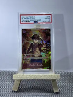 2024 One Piece Promos Treasure Booster Set #006 Monkey D. Luffy PSA 8 English - Image 1