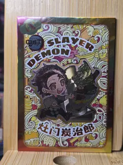 Tanjiro Kamado Demon Slayer CR Rare Magnet Card Serial 64/75 OOP CCG NM Yami - Image 1