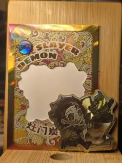 Tanjiro Kamado Demon Slayer CR Rare Magnet Card Serial 64/75 OOP CCG NM Yami - Image 2