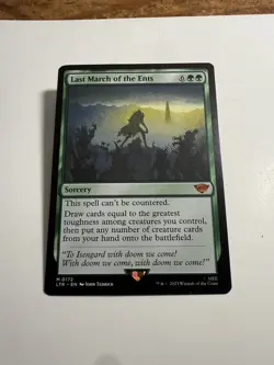 MTG Last March of the Ents LTR 172 - Lord of the Rings Card - Image 1