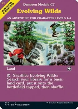 Evolving Wilds Dungeon Module 353 NM Adventures in the Forgotten Realms MTG - Image 1