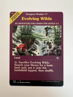Evolving Wilds - SHOWCASE - MTG Adventures in the Forgotten Realms - NM - Image 1
