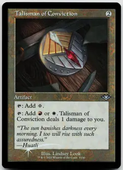 Talisman of Conviction (Retro Frame) 33 Magic: The Gathering Foil NM - Image 1