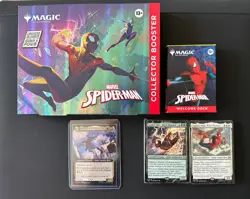 Magic The Gathering Spider Man Promo card and Collectors booster. Ready to ship. - Image 1