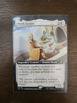 Monk Gyatso, Extended Art, Avatar, Magic the Gathering MTG NM - Image 1