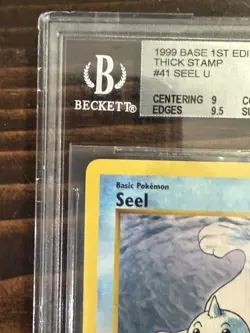 CGC 9 MINT Seel 1999 Base Set Shadowless 1st Edition 41/102 Pokemon Card - Image 5