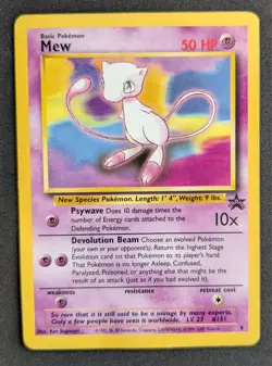 Vintage Pokemon Mew 8 Wotc Promo Regular - Image 1