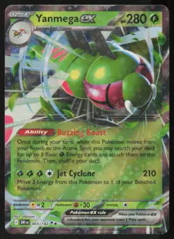 Yanmega ex 003/182 Double Rare Destined Rivals Pokemon Holo Near Mint - Image 1