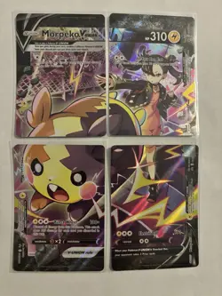 Pokemon TCG Morpeko V-Union SWSH287/ 288 /289/290 Black Star Promo Set Of 4 - Image 1