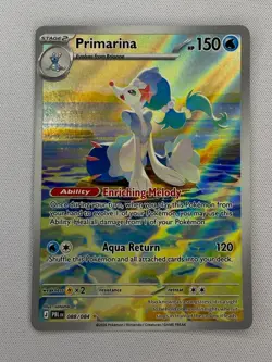Primarina 088/084 Illustration Rare Pitch Black Pokemon Holo Near Mint - Image 1