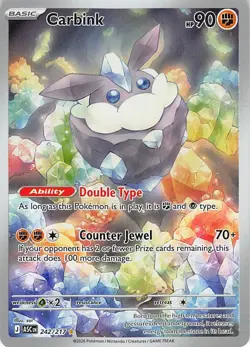 Carbink 242/217 Illustration Rare Ascended Heroes Pokemon Near Mint - Image 1