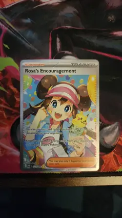 Rosa's Encouragement Secret Rare Full Art Holo 123/088 Pokemon TCG English - Image 1