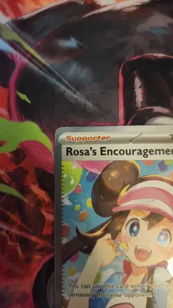 Rosa's Encouragement Secret Rare Full Art Holo 123/088 Pokemon TCG English - Image 2