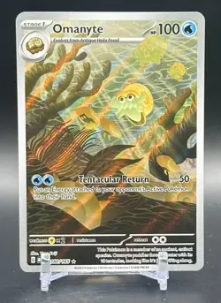 Omanyte 180/165 Scarlet & Violet 151 IR Holo Pokemon TCG - Image 1