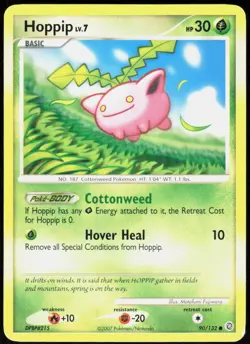 Hoppip 90/132 Common Secret Wonders Pokemon Lightly Played - Image 1