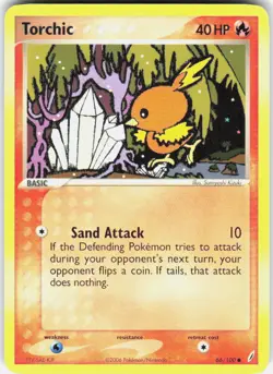Torchic 66/100 Common Crystal Guardians Pokemon Near Mint - Image 1