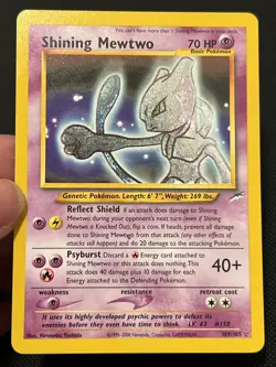 Shining Mewtwo 109/105 Neo Destiny English Vintage Pokemon Holo - Image 5
