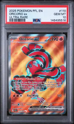 PSA 10 GEM Mint Oricorio ex 110/094 Ultra Rare - Pokemon ME02 PFL - Image 1