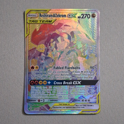 Reshiram & Zekrom GX 259/236 SM Cosmic Eclipse TAG TEAM FA SR Holo - Image 1