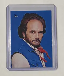 Merle Haggard Limited Edition Artist Signed “Country Legend” Trading Card 1/10 - Image 1