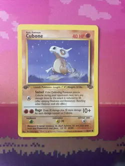 Pokemon Card Cubone Jungle 1st Edition Common 50/64 Near Mint - Image 1