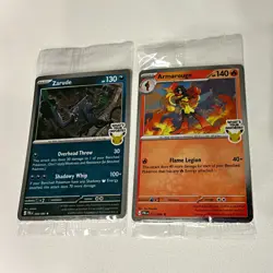 Pokemon TCG English GAMESTOP & BESTBUY PROMO Zarude / Armarouge BUNDLE - Image 1