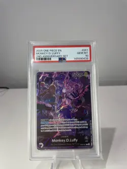 2025 2nd Anniversary One Piece Card Game Monkey D Luffy Leader PSA 10 Gem Mint - Image 1