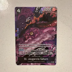 Bandai One Piece St. Jaygarcia Saturn OP13-083 Alt Art Foil English 5000 Cost 4 - Image 1