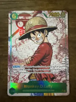 Monkey D Luffy OP13-118 SEC RED Alt Art One Piece Carrying On His Will English - Image 1