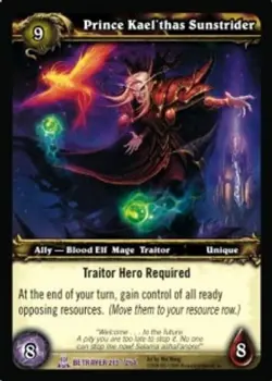 Prince Kael'thas Sunstrider - Servants of the Betrayer - World of Warcraft TCG - Image 1