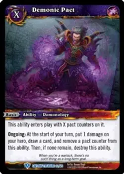 Demonic Pact - FOIL - Raid Decks - World of Warcraft TCG - Image 1